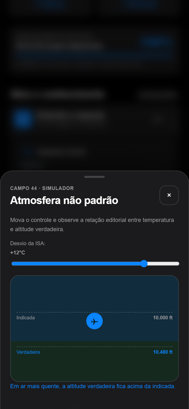 Simulador de atmosfera não padrão