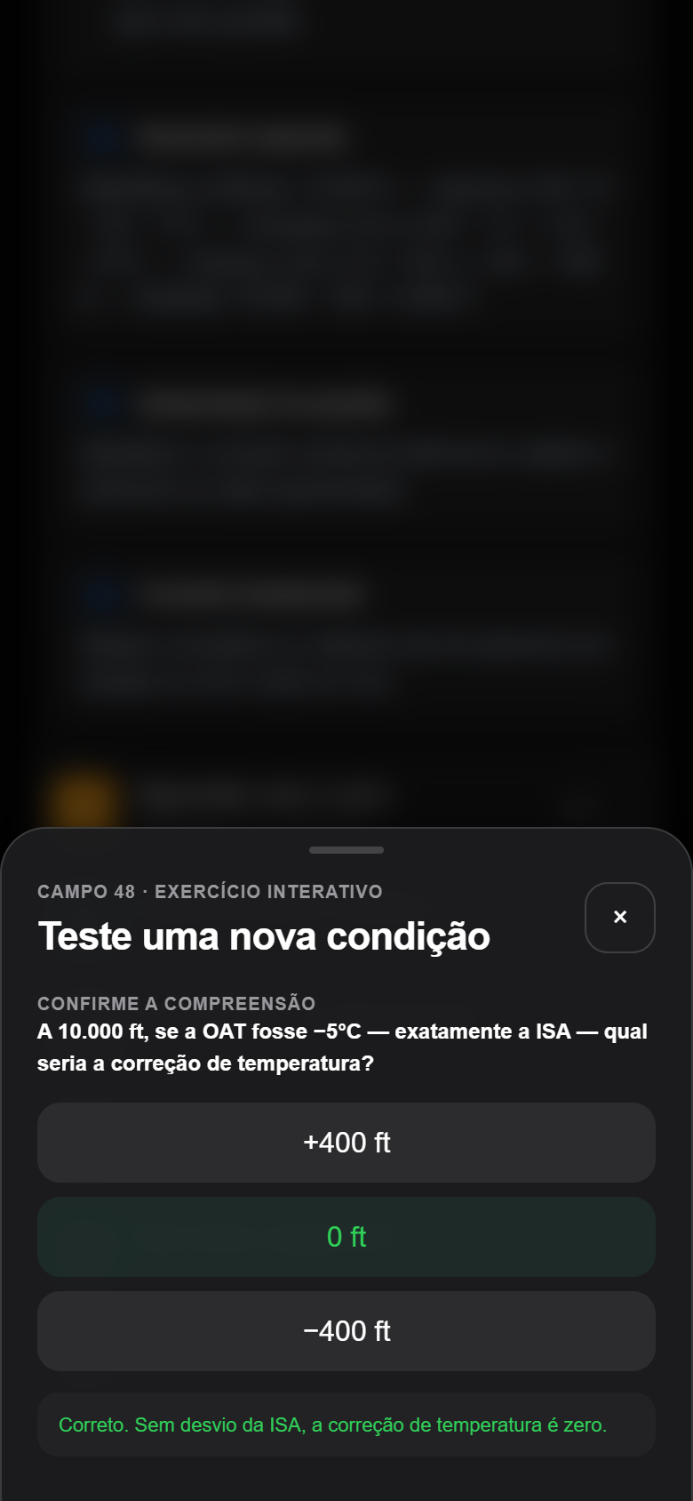 Exercício interativo